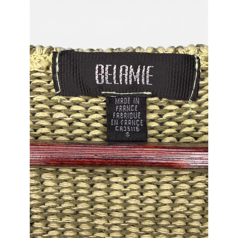 Vintage 90s Belamie Asymmetrical Knit Sweater Cottagecore Boho | Size Small - Picture 2 of 5